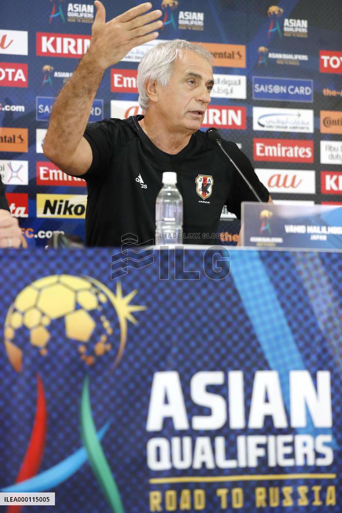 Soccer: Halilhodzic meets press before World Cup q'fier vs Australia