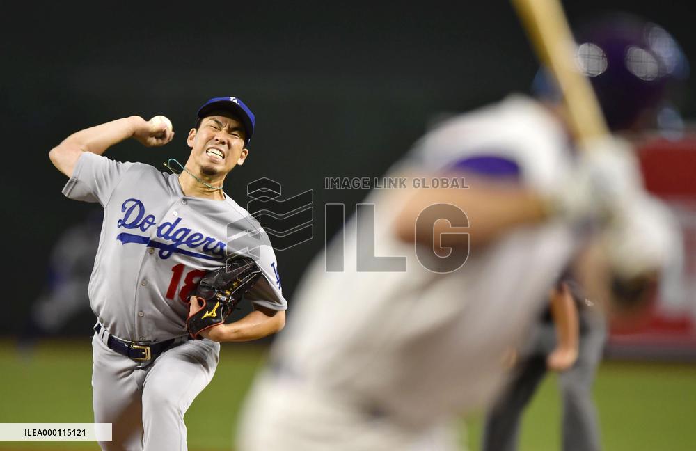 Baseball: Maeda roughed up by D-backs