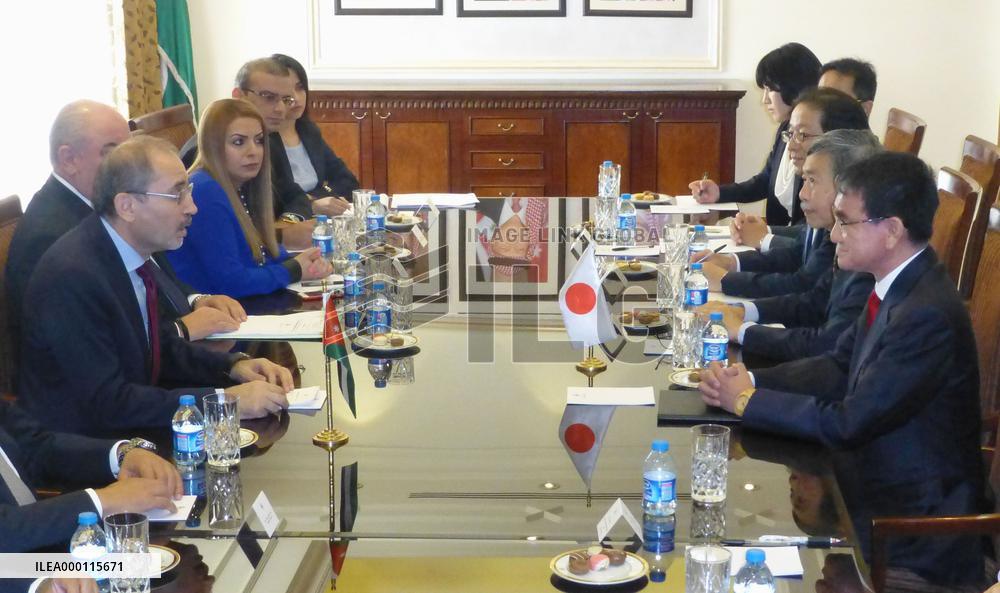 Japan, Jordan vow to steadily implement U.N. sanctions on N. Korea