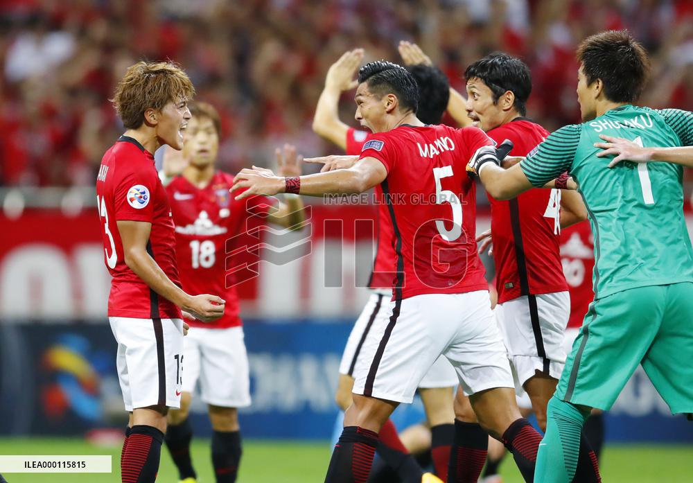 Soccer: Urawa shellshock 10-man Kawasaki to return to ACL semifinals