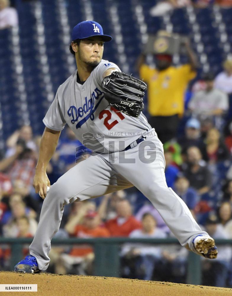 Baseball: Darvish in Dodgers-Phillies game