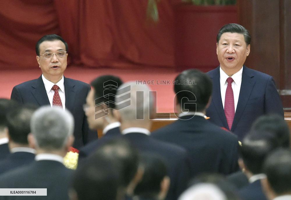 Chinese president, premier celebrate China's National Day