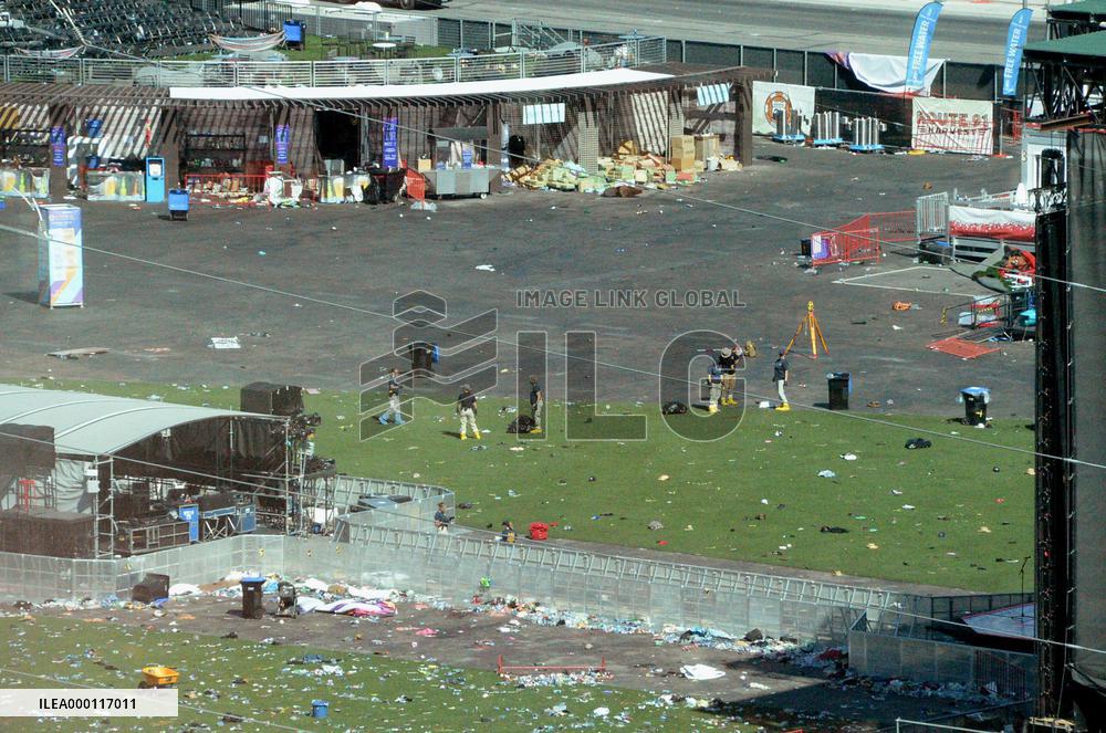 Aftermath of mass shooting in Las Vegas
