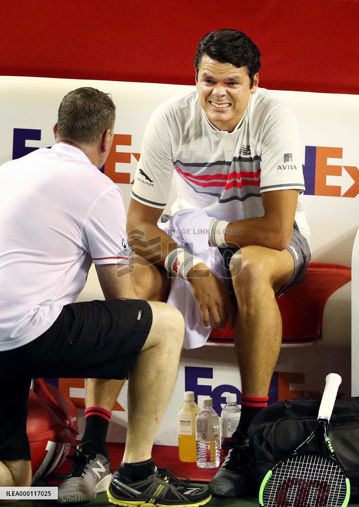 Raonic pulls out of Japan Open tennis