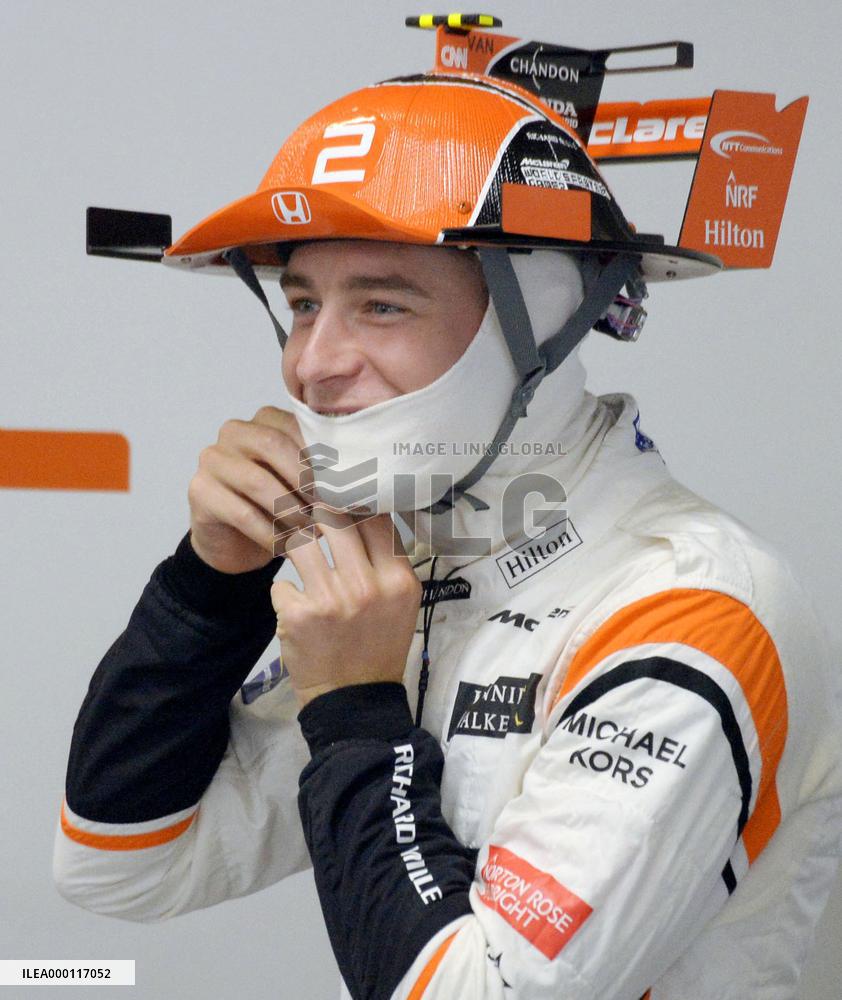 Motor racing: Vandoorne at Japanese Grand Prix