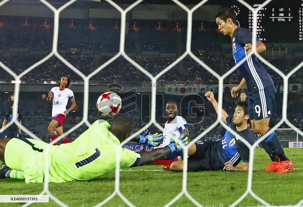 Japan vs Haiti soccer friendly ends 3-3