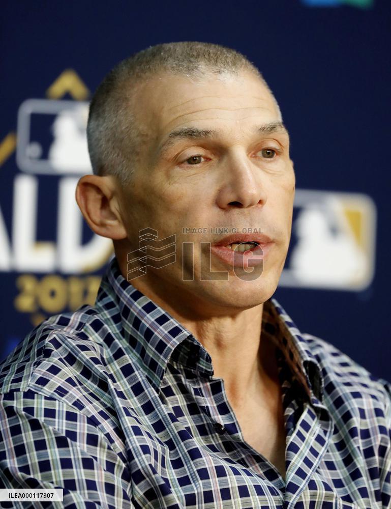 Baseball: Press conference for Indians-Yankees ALDS Game 5