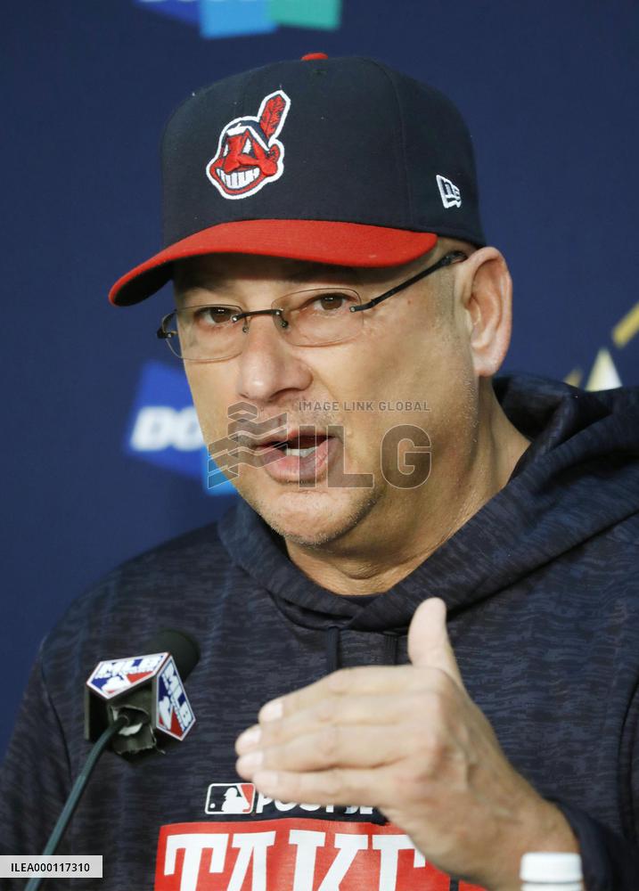 Baseball: Press conference for Indians-Yankees ALDS Game 5