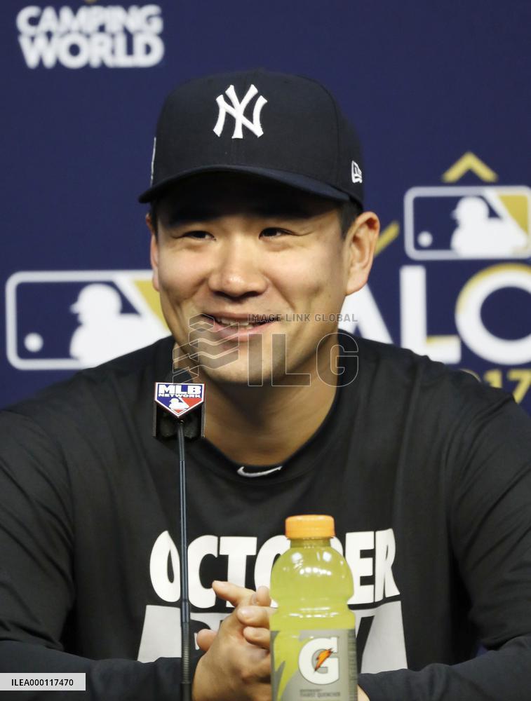 Baseball: Press conference for Astros-Yankees ALCS