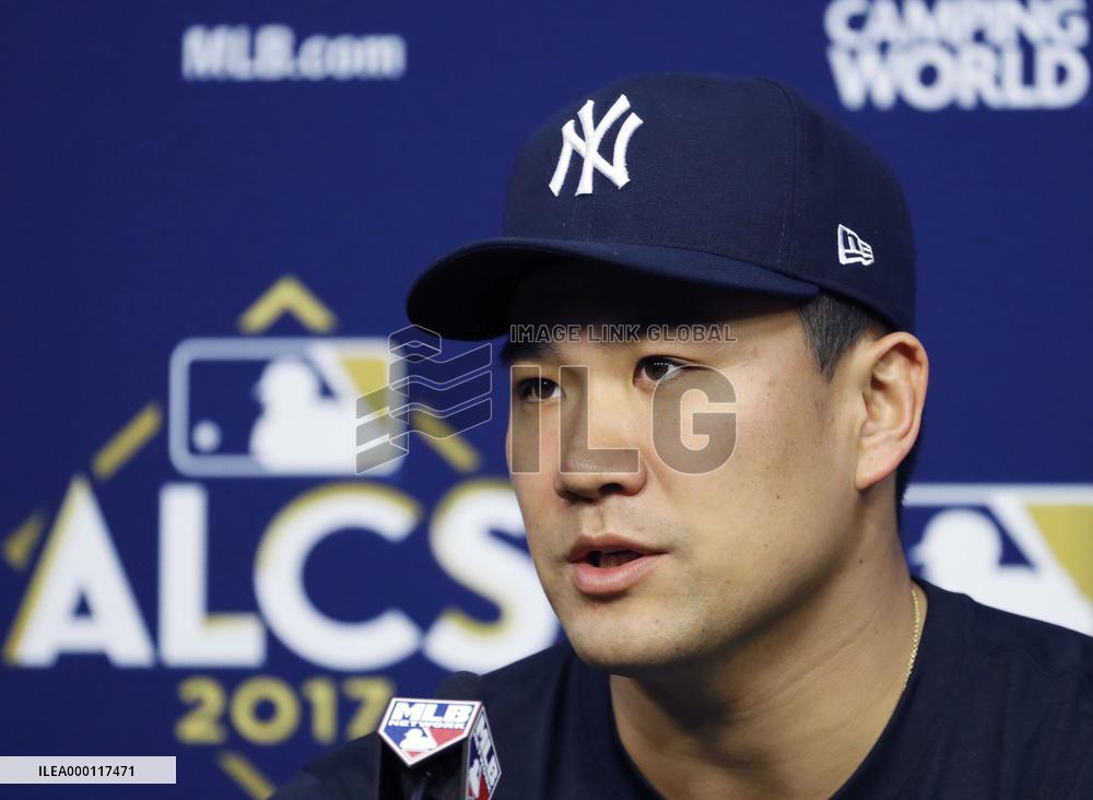 Baseball: Press conference for Astros-Yankees ALCS