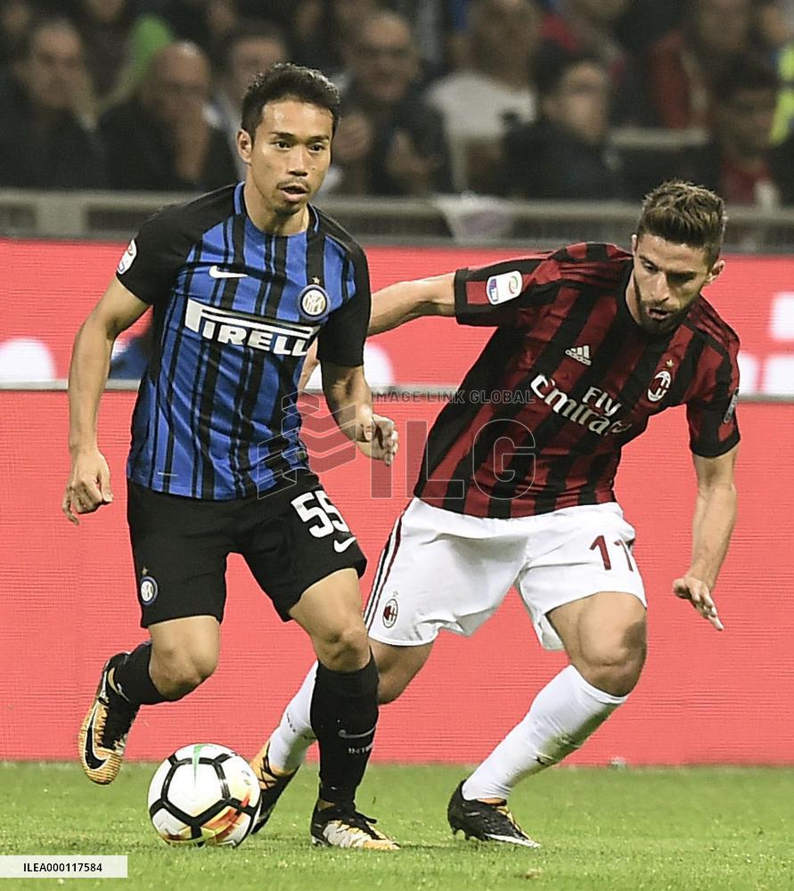 Inter's Nagatomo on the ball