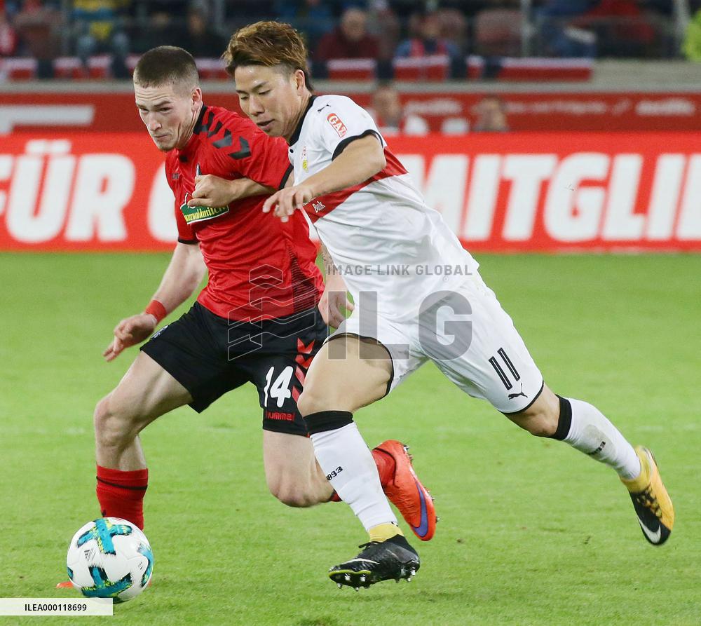 Soccer: Stuttgart win 3-0 over Freiburg