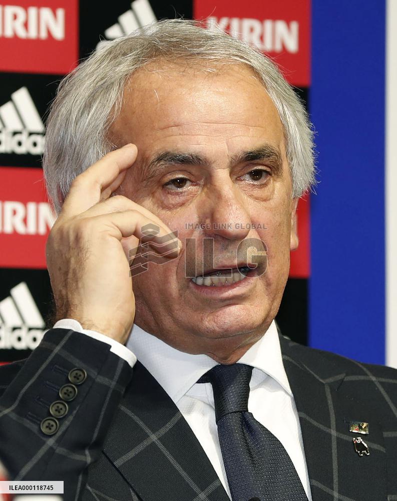 Soccer: Japan coach Halilhodzic