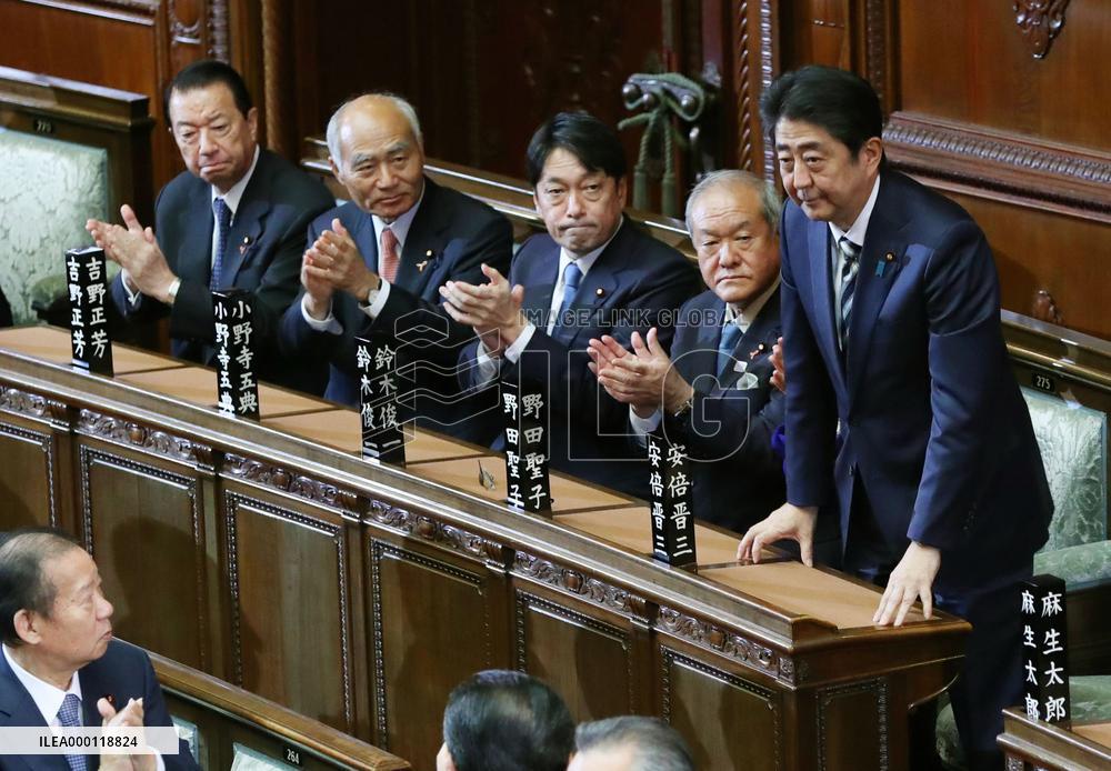 Abe re-elected as Japan PM after election victory