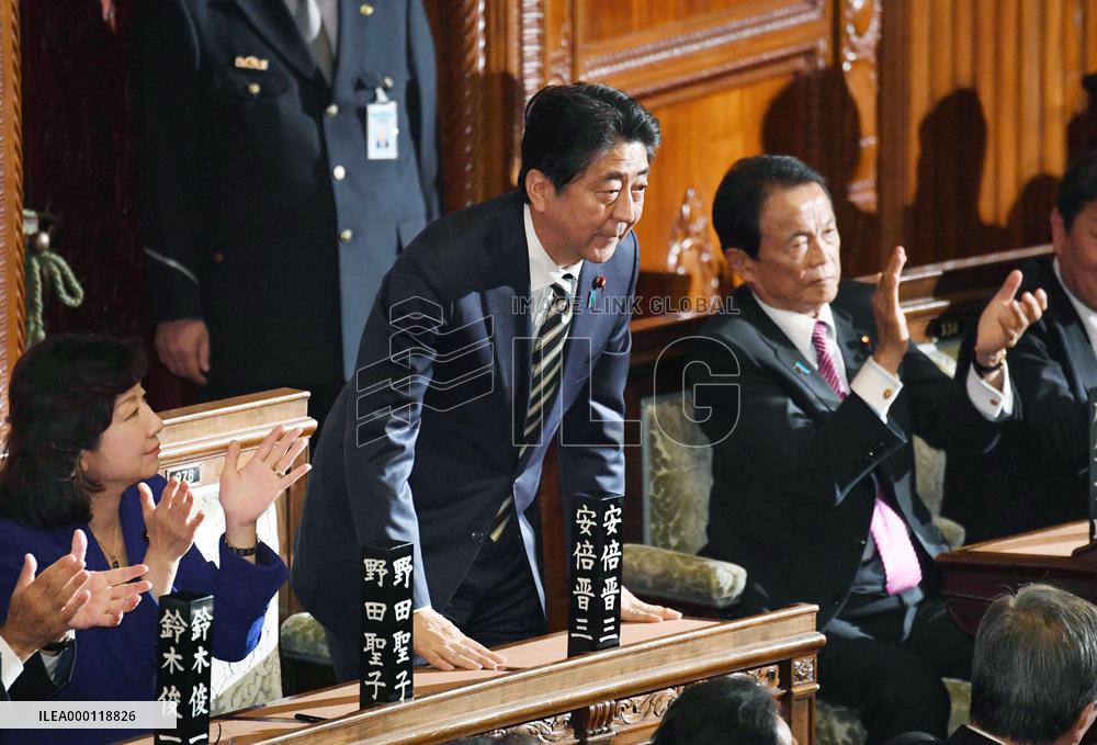 Abe re-elected as Japan PM after election victory