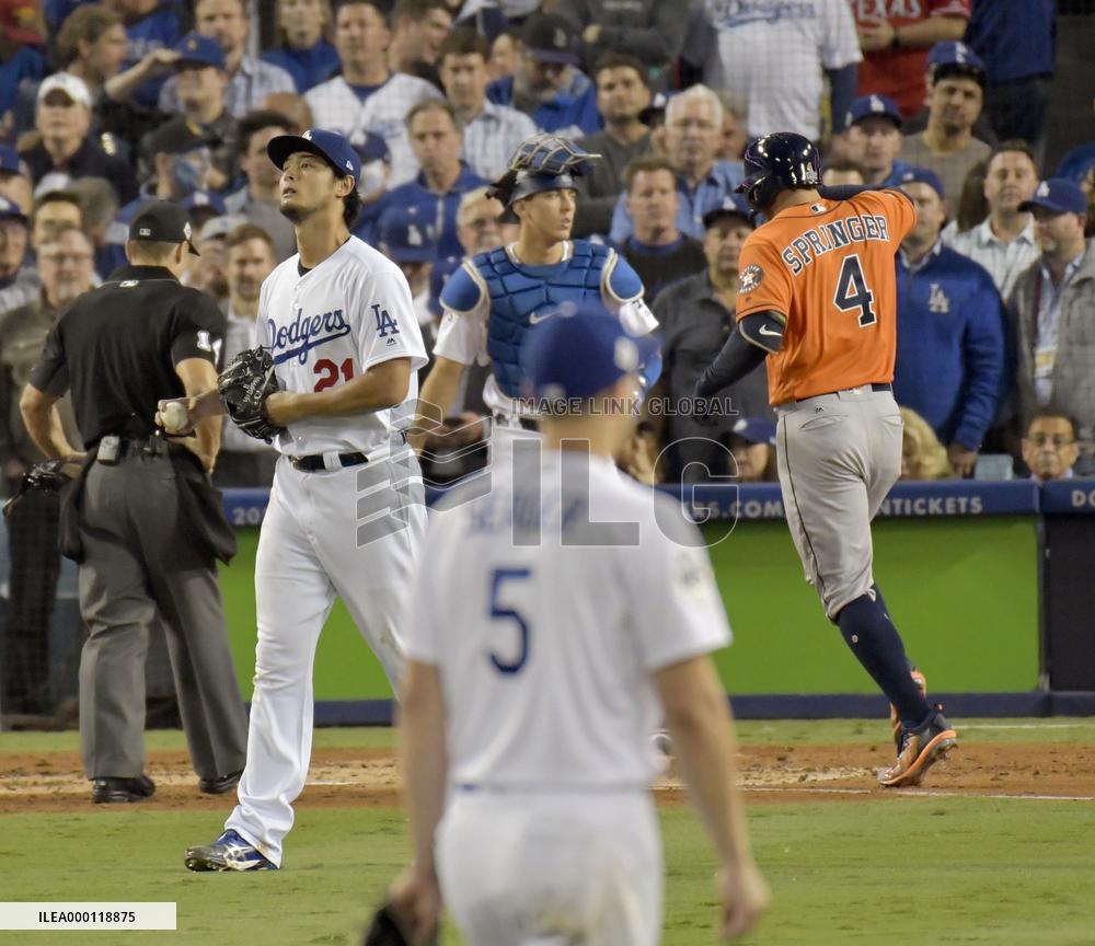 Baseball: Dodgers-Astros World Series Game 7