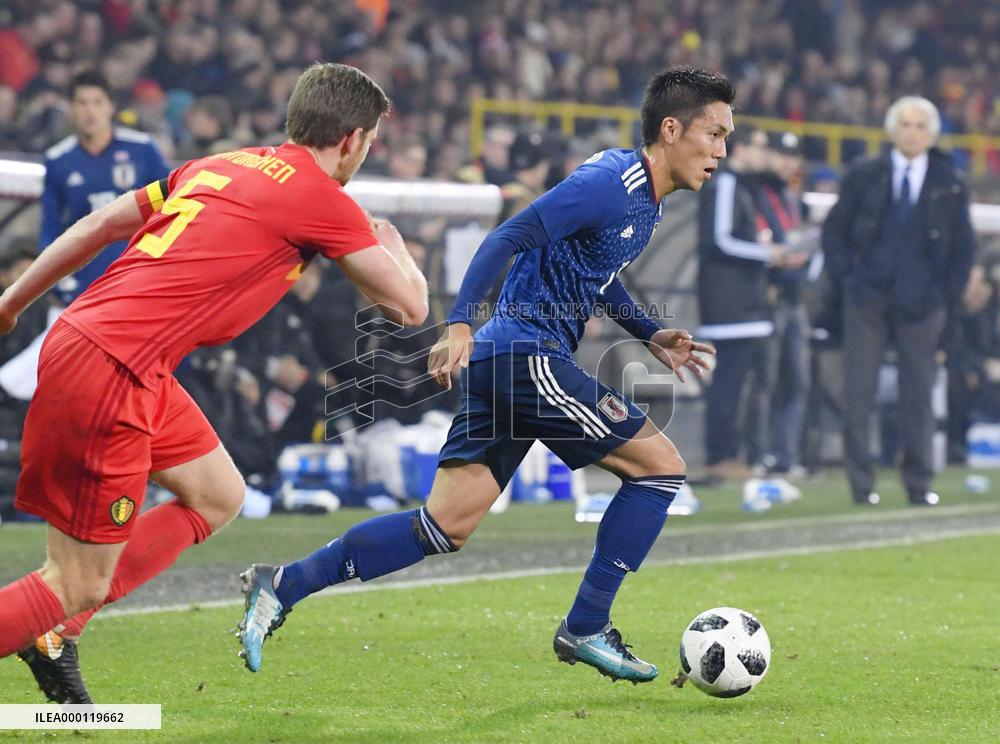 Soccer: Belgium-Japan friendly