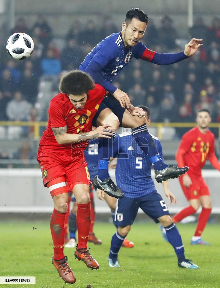 Soccer: Belgium-Japan friendly