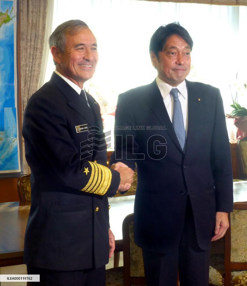 Japan defense minister meets U.S. Pacific Command chief
