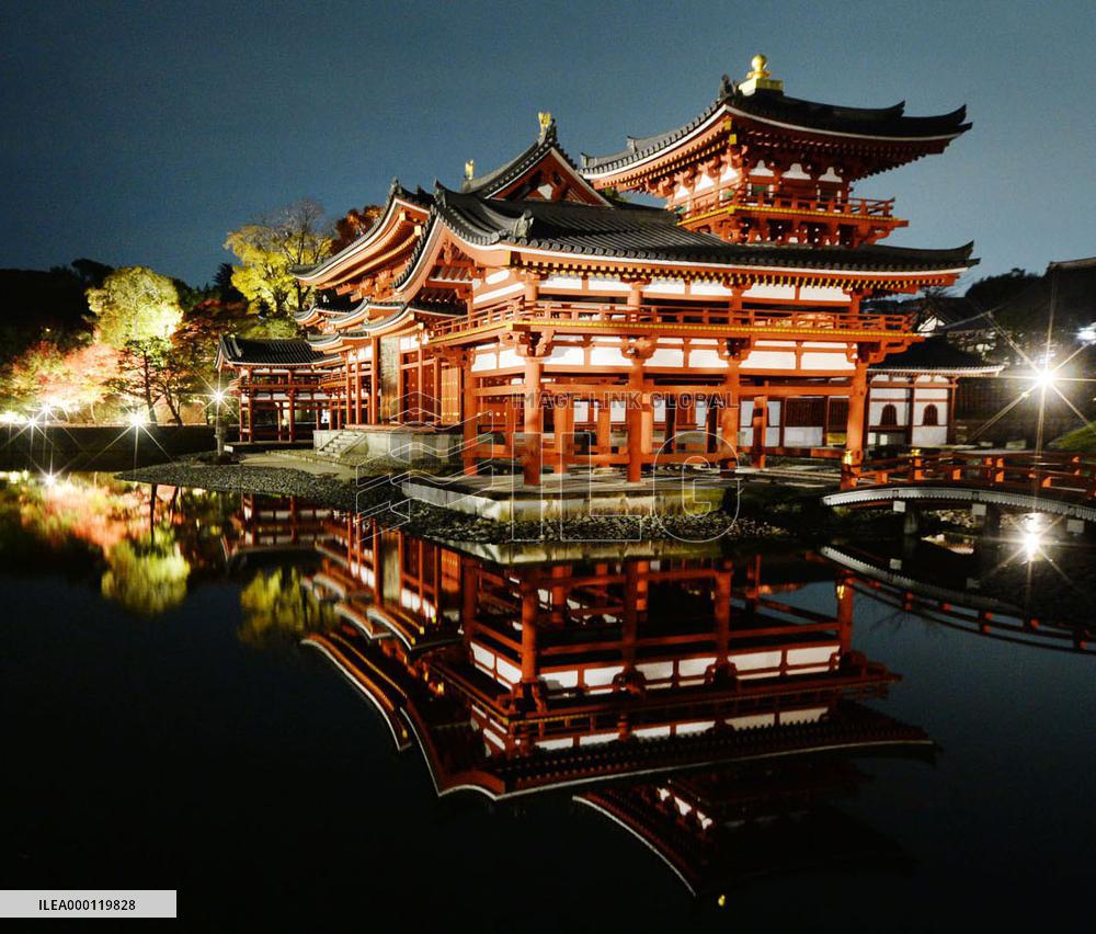 Byodoin illuminated