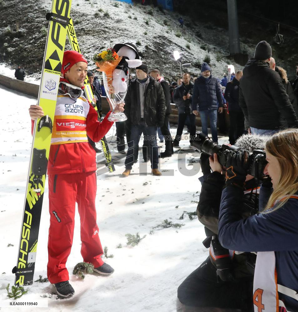 Japanese ski jumper Kobayashi scores first World Cup win