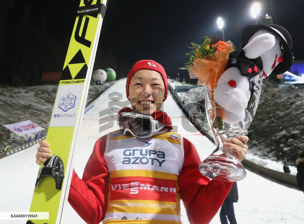 Japanese ski jumper Kobayashi scores first World Cup win