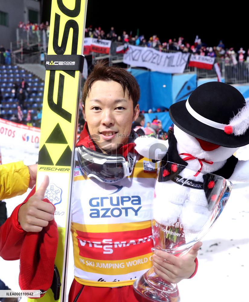 Japanese ski jumper Kobayashi scores first World Cup win