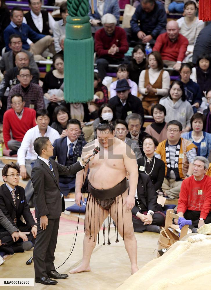 Sumo grand champion Hakuho
