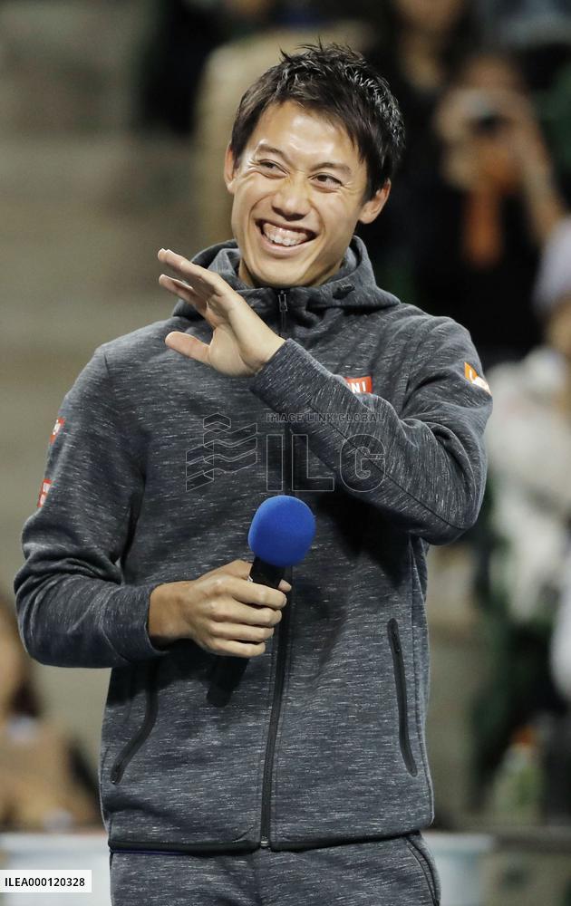 Nishikori at charity event