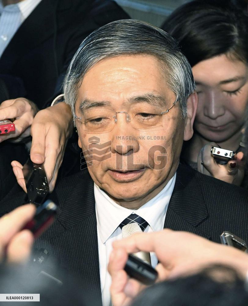 BOJ Governor Kuroda meets Japan's PM Abe