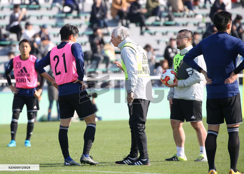 Football: Japan prepare for East Asian tournament