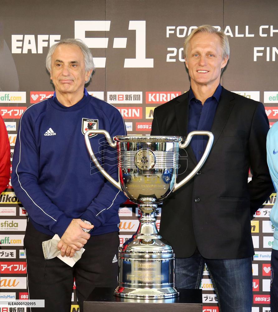 Football: N. Korea coach Andersen at East Asian c'ship press conference