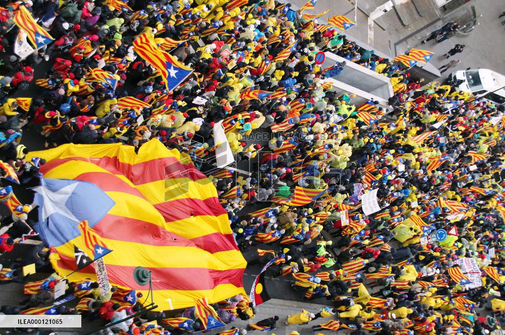 Catalan independence rally
