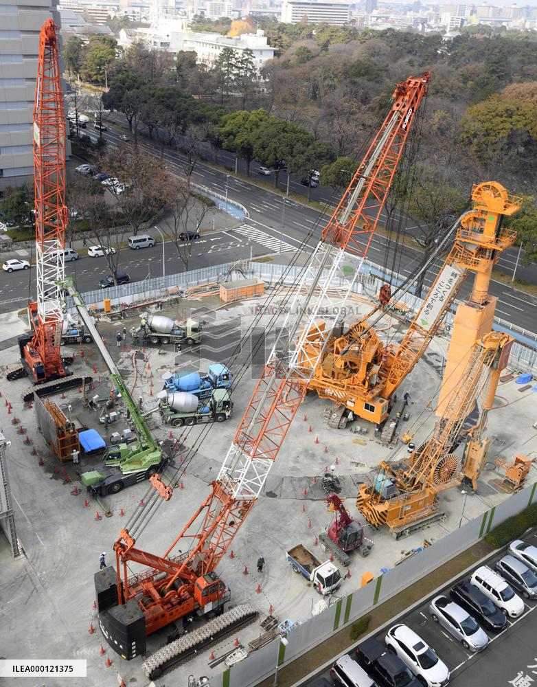 Maglev train route construction