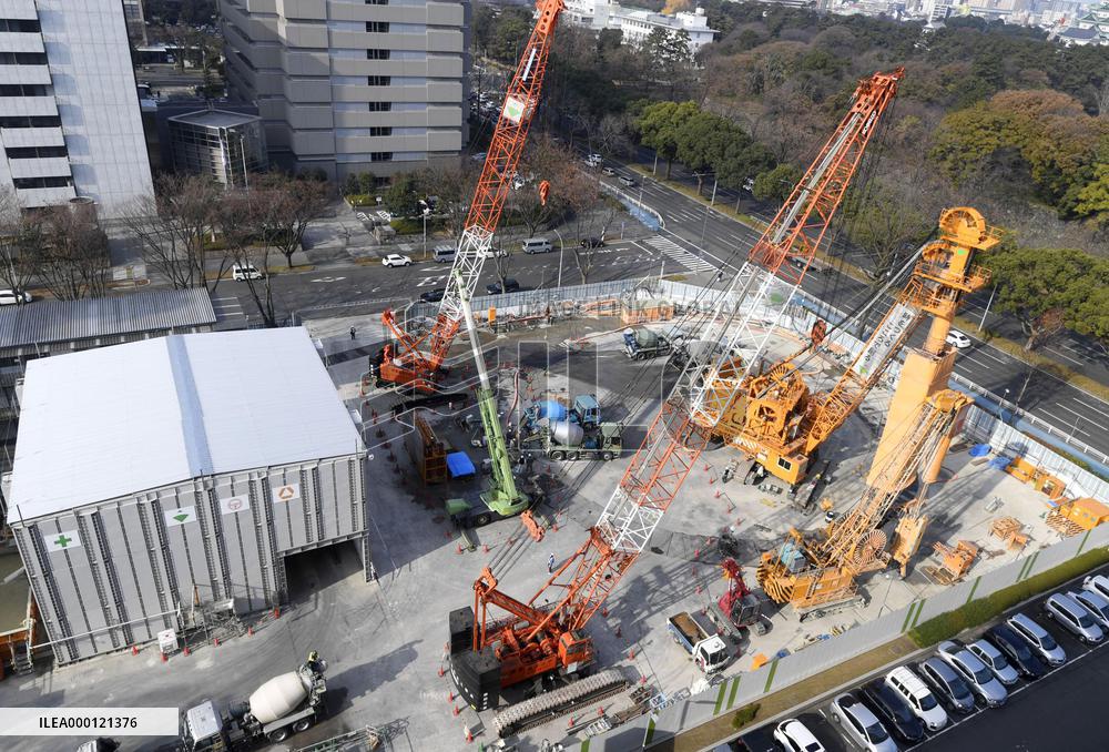 Maglev train route construction