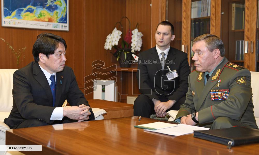 Russian military chief in Japan