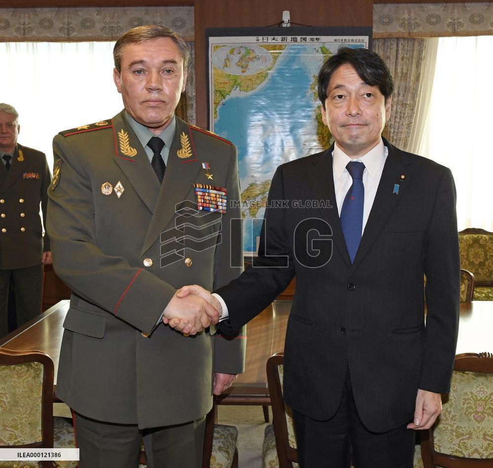 Russian military chief in Japan