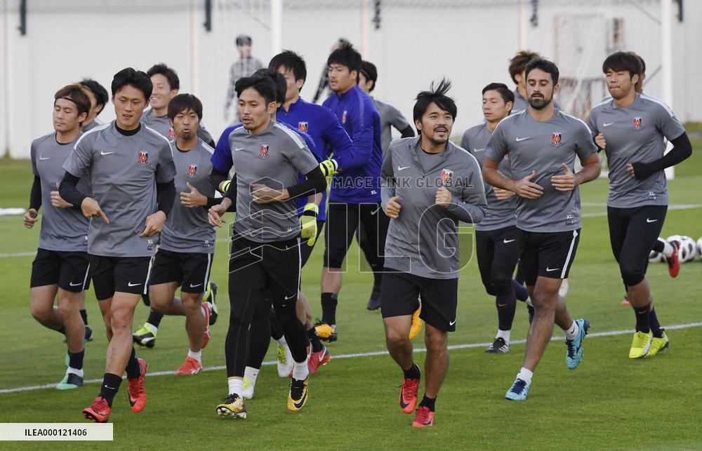 Football: Urawa Reds training for Club World Cup 5th-place match