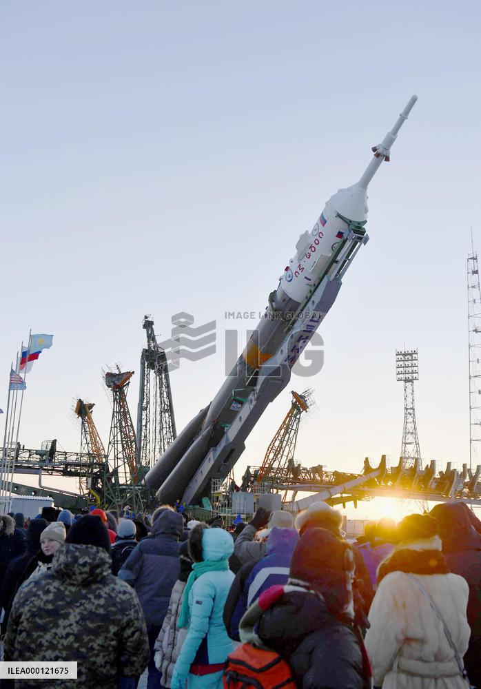 Soyuz rocket prepares for launch