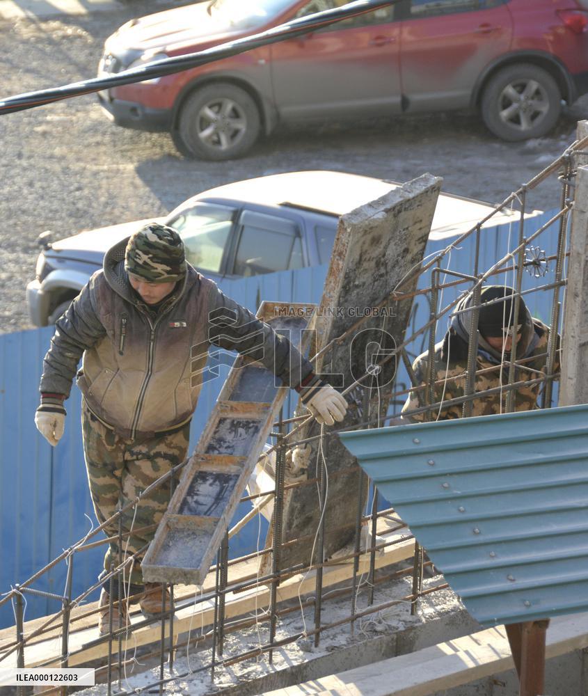 North Korean laborers in Russia