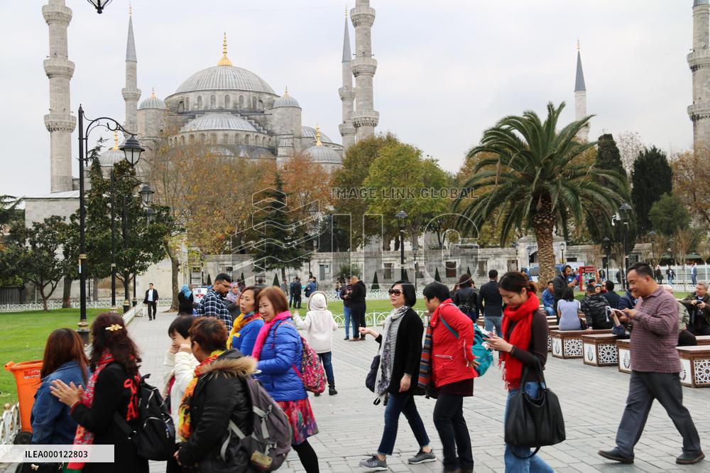Chinese tourists in Turkey