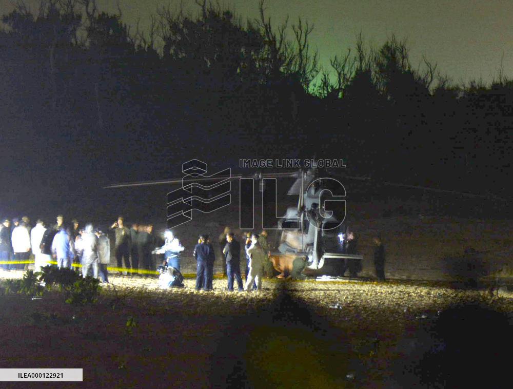 U.S. military chopper crash-lands in Okinawa, no injuries