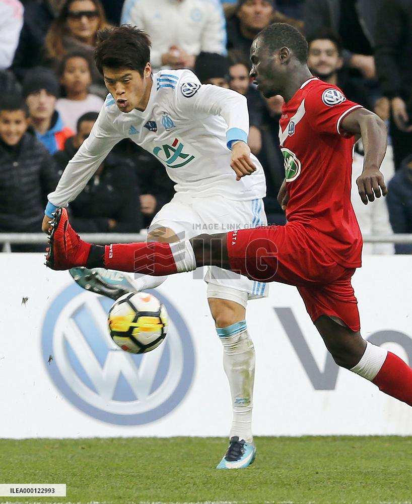 Marseille defender Hiroki Sakai in French Cup