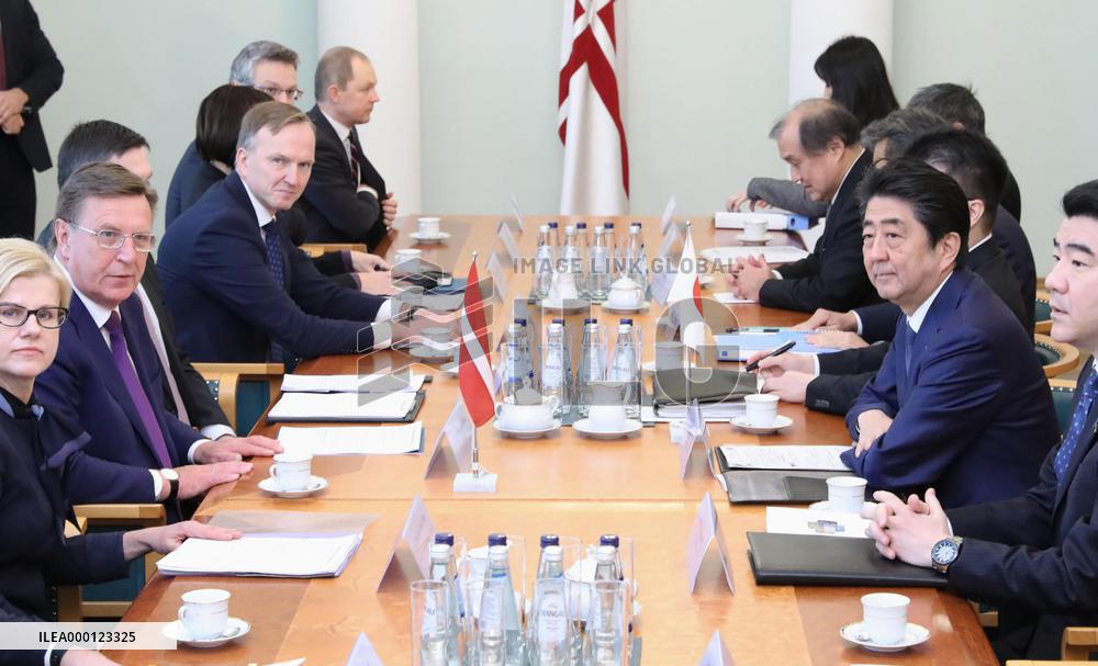 Latvia, Japan leaders