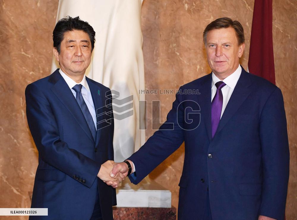 Latvia, Japan leaders