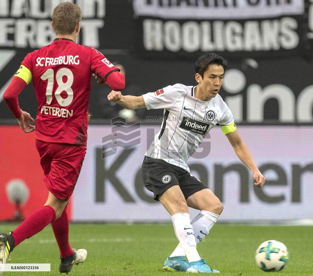 Football: Frankfurt's Hasebe