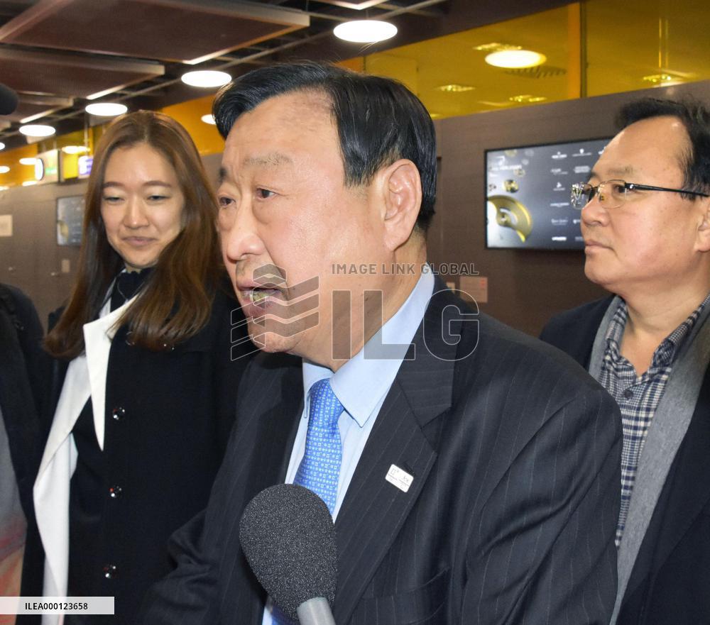 S. Korea's chief Olympic organizer arrives in Switzerland