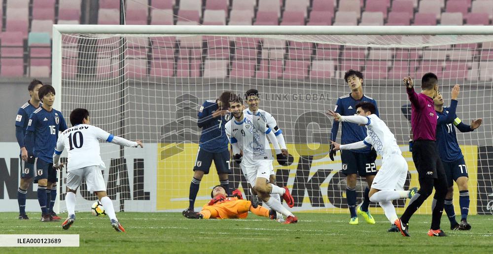 Football: Japan-Uzbekistan q'final of U-23 Asian c'ship
