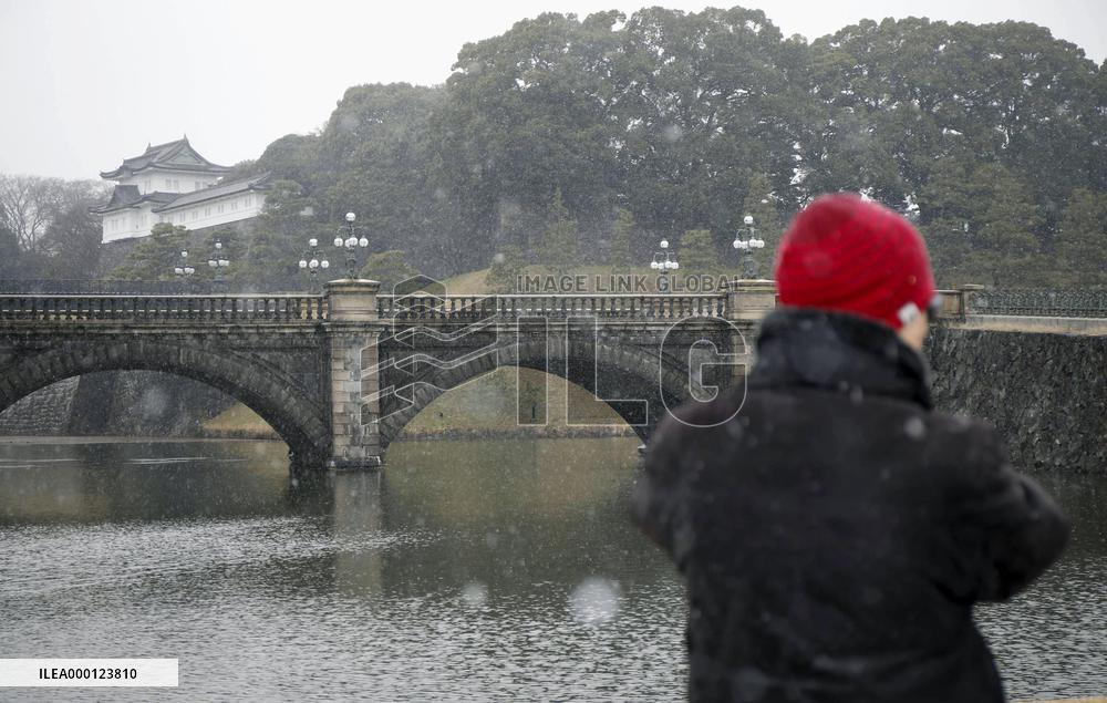 Snow in Tokyo