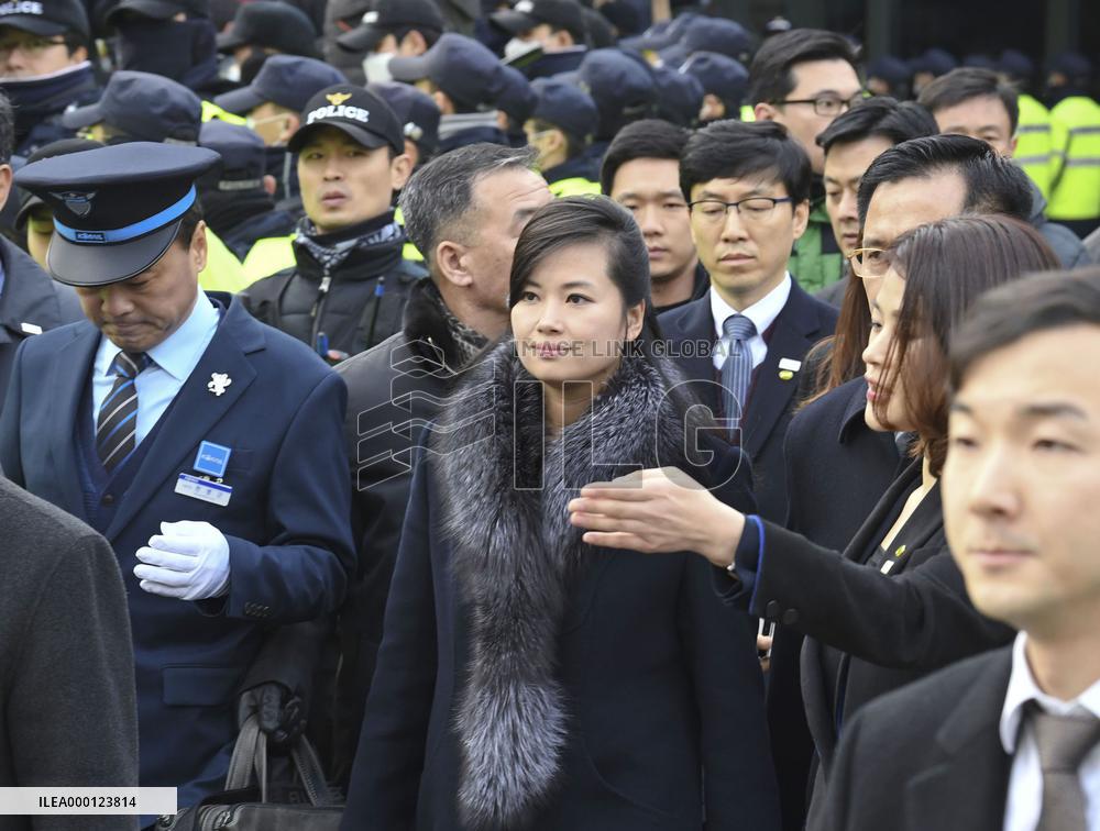 N. Korean delegation for Pyeongchang Olympics